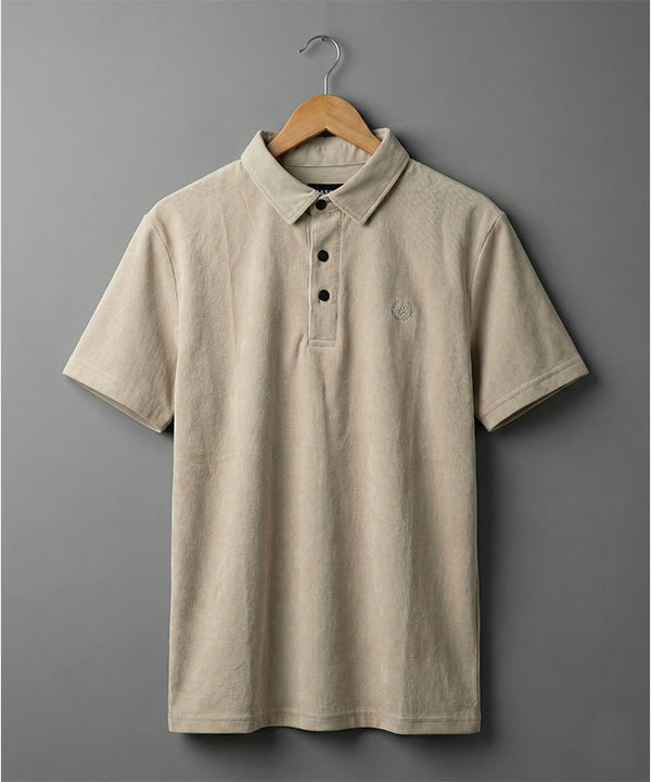 Men's T-Shirt Polo Collar L Coffee Tsh-5923
