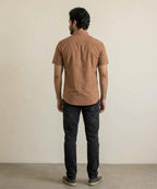 Men's Casual Shirt Half Sleeves - Brown Shc-1927 (ORG-H)