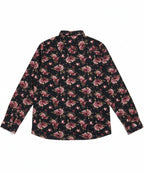 Men's Casual Shirt - Shc-0817 Black Floral B