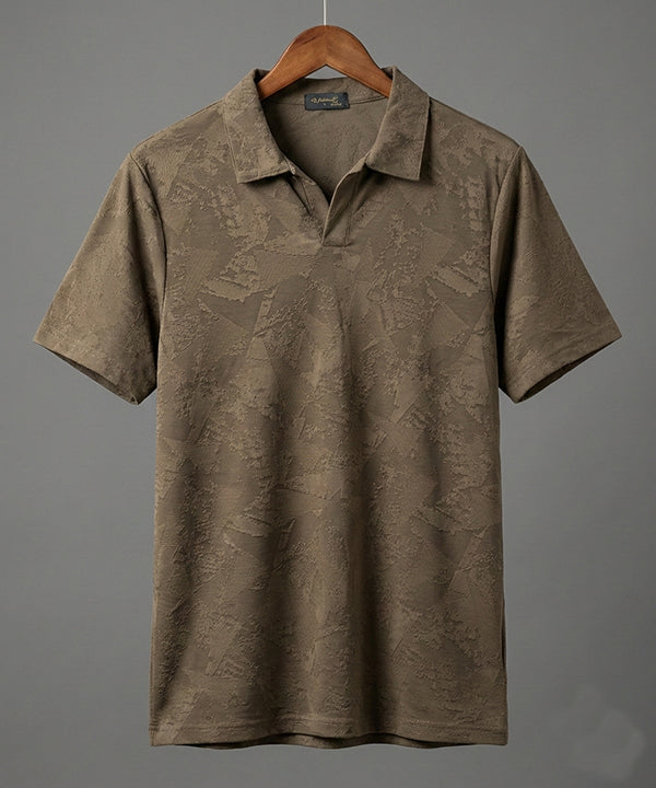 Men's T-Shirt Collar Brown Jhony Collar Tsh-7025
