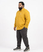 Men's Over Size Casual Shirt - Yellow Shc-1682 ORG
