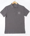Premium Ribbed Collar Polo T-Shirt Grey TSH-7162