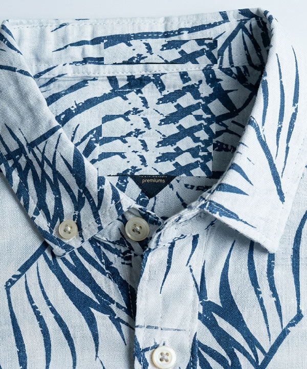 Men's Over Size Casual Shirt - Printed White Shc-1978 ORG