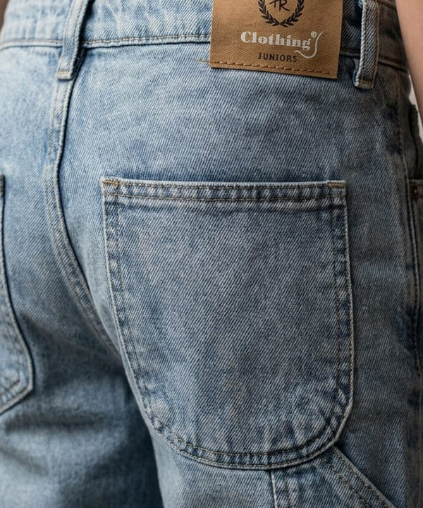 Boys Carpenter Straight Fit Jeans- BJP-0273 L-Blue