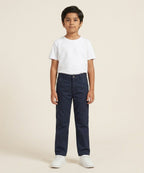 Kids Cotton Self-Navy Chino Pant - Bcp-0052