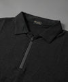 Men's T-Shirt Collar Black Tsh-7026