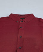 Men's Casual Shirt - Shc-2098 Maroon (ORG-H)