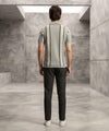 MEN'S T-SHIRT COLLAR GREY STRIPE Old Money TSH-7161