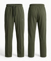 Men's Baggy Waffle French Trousers - Green Lwr-0592