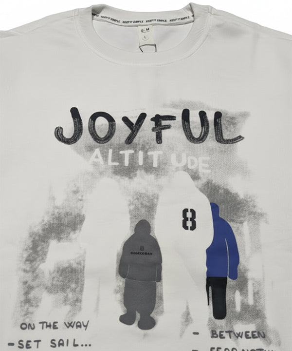 Men's Sweat Shirt - White Tsh-5980