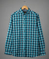 Men's Casual Shirt - Shc-1701 Ferozi Chk