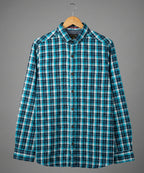 Men's Casual Shirt - Shc-1701 Ferozi Chk