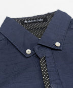 Men's Casual Shirt - Shc-1619 Navy Stripe (ORG-H)