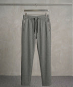 Men’s Pinstripe Drawstring Smart Baggy Trousers- LWR-0688 Green Stripe