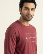 HR Clothing Men’s Maroon Full-Sleeves T-Shirt – TSH-5604
