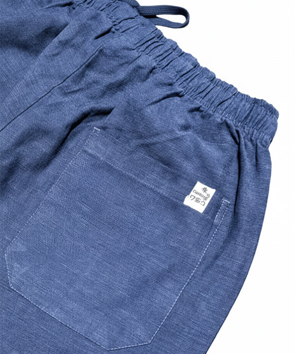 HR Clothing Men's Linen Trousers - Navy LWR-0537