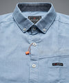 Men's Casual Shirt - Shc-1381 Sky Blue