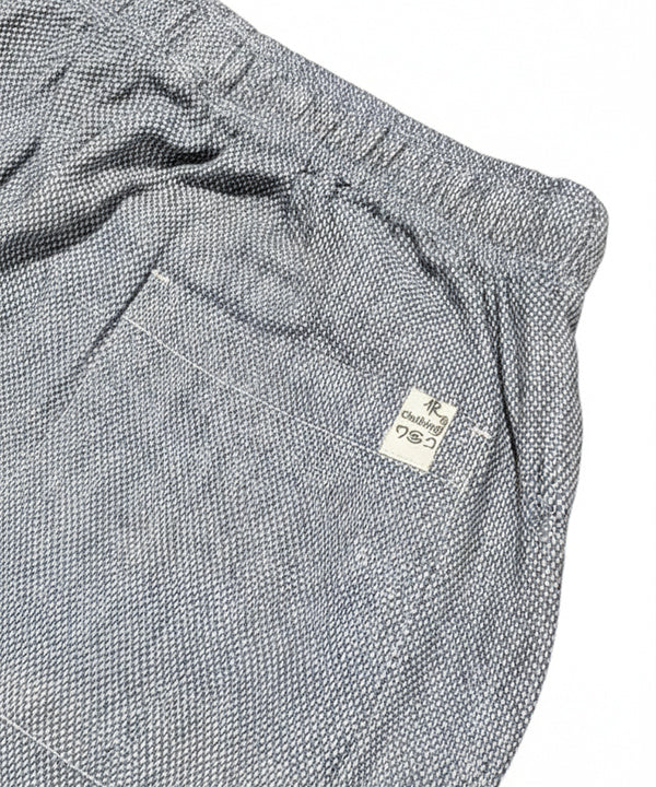 HR Clothing Men's Linen Trousers - Texture Blue LWR-0537