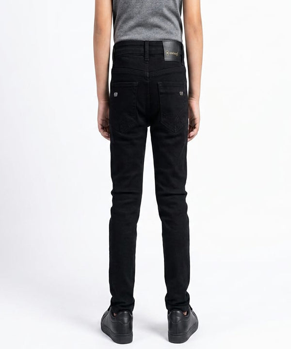 Boys Black Stretch Denim Jeans- Bjp-0267