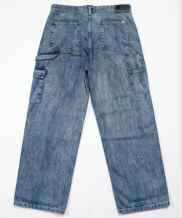 Men's Baggy Carpenter Denim - Wash Blue Jp-2080