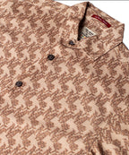 HR clothing Kids Half Sleeves Shirt - Printed Beige BSH-0110