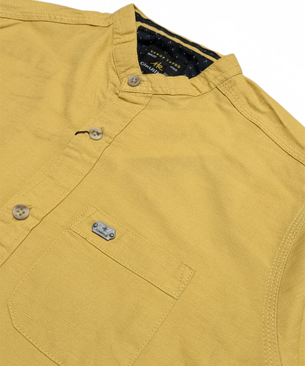 Men's Casual Shirt - Yellow Shc-1691 (ORG)