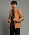 HR Clothing Men's Leather Jacket - Light Brown