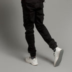 HR Clothing Men's Cargo Trousers - Black LWR-0485