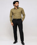 Men's Dress Shirt - L-Olive Dsh-0293