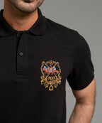 HR Clothing Men's Polo T-Shirt Black TSH-5546