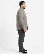 Men's Over Size Casual Shirt - Black Chk Shc-1933 ORG