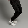 HR Clothing Men's Cargo Trousers - Black LWR-0485