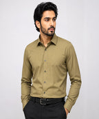 Men's Dress Shirt - L-Olive Dsh-0293