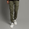 HR Clothing Men's Cargo Trousers - Green LWR-0486