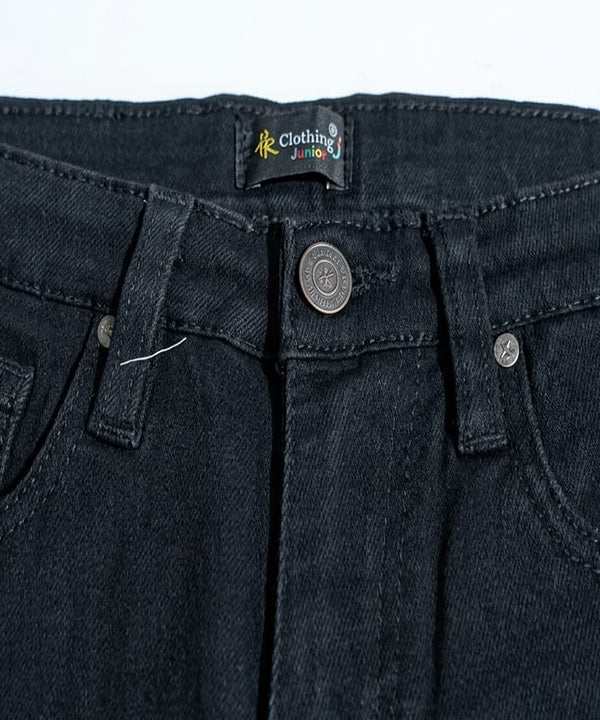 Boys Black Stretch Denim Jeans- Bjp-0267