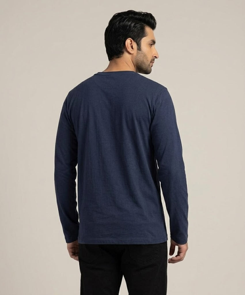 HR Clothing Men’s Navy Full-Sleeves T-Shirt – TSH-5600