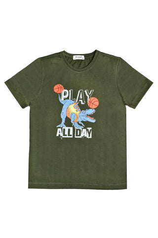 BOYS T-SHIRT BTS-0345 GREEN