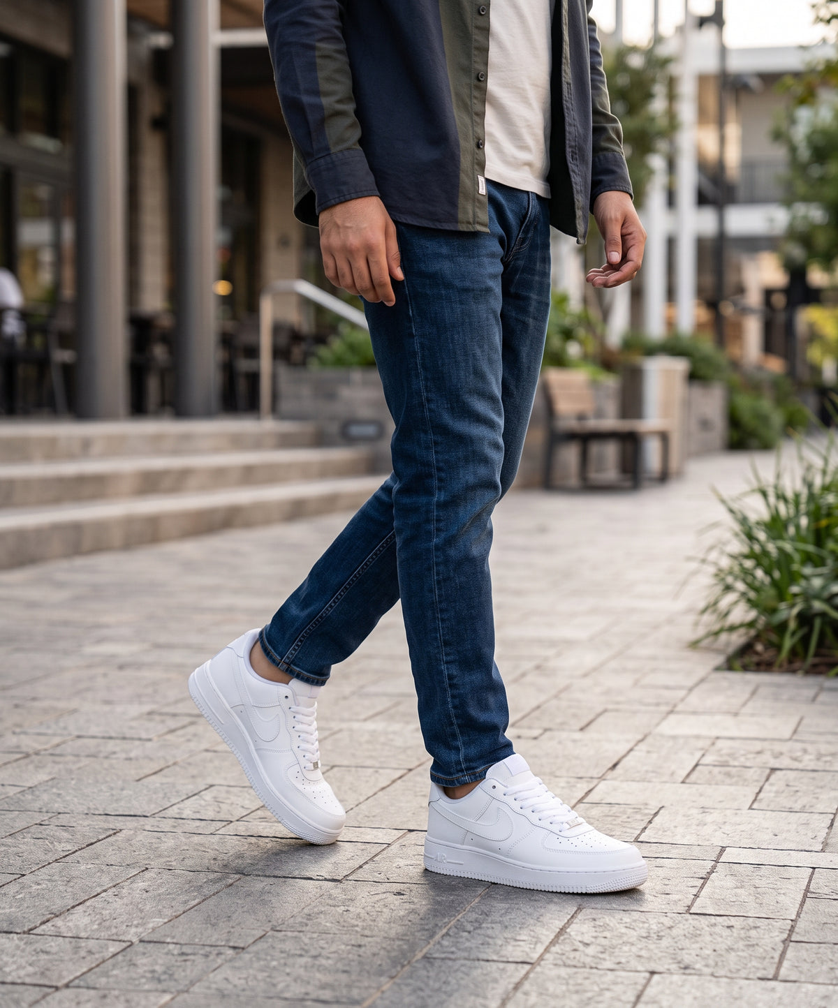 Low-Top Casual Sneakers White Fw-0178