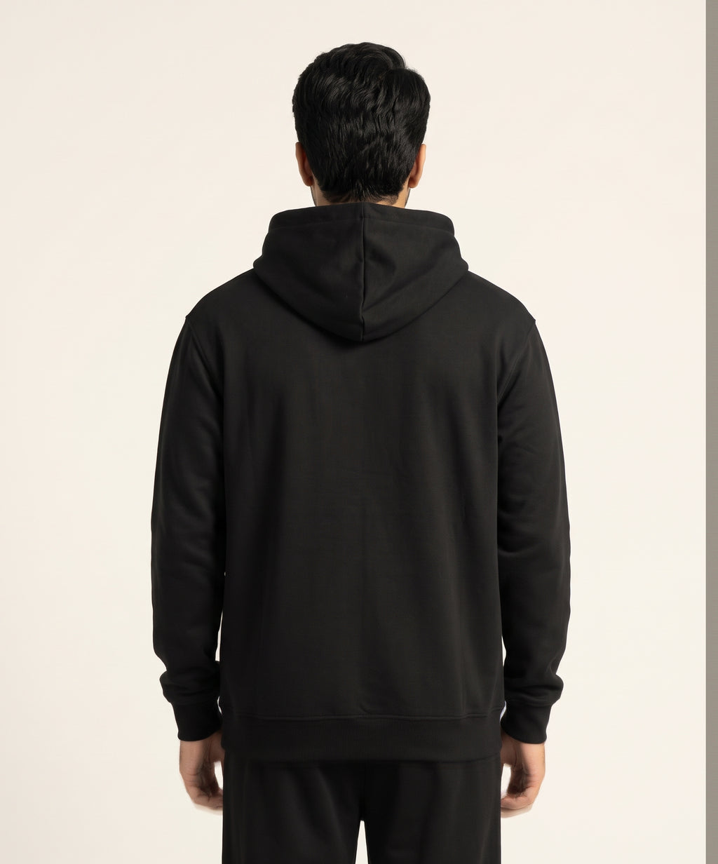 HR Clothing Men's Printed Hoodie - Black - Tsh-5996