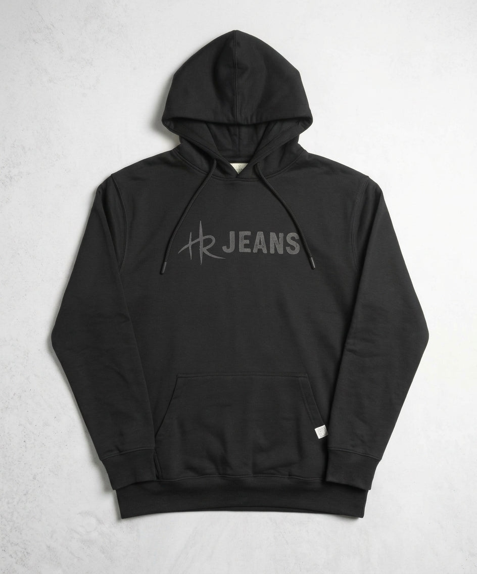 HR Clothing Men's Printed Hoodie - Black - Tsh-5990