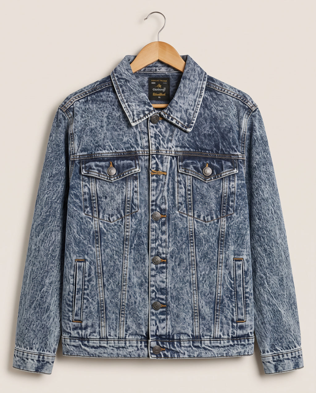 Men's Denim Jacket - Wash Blue JK-0445