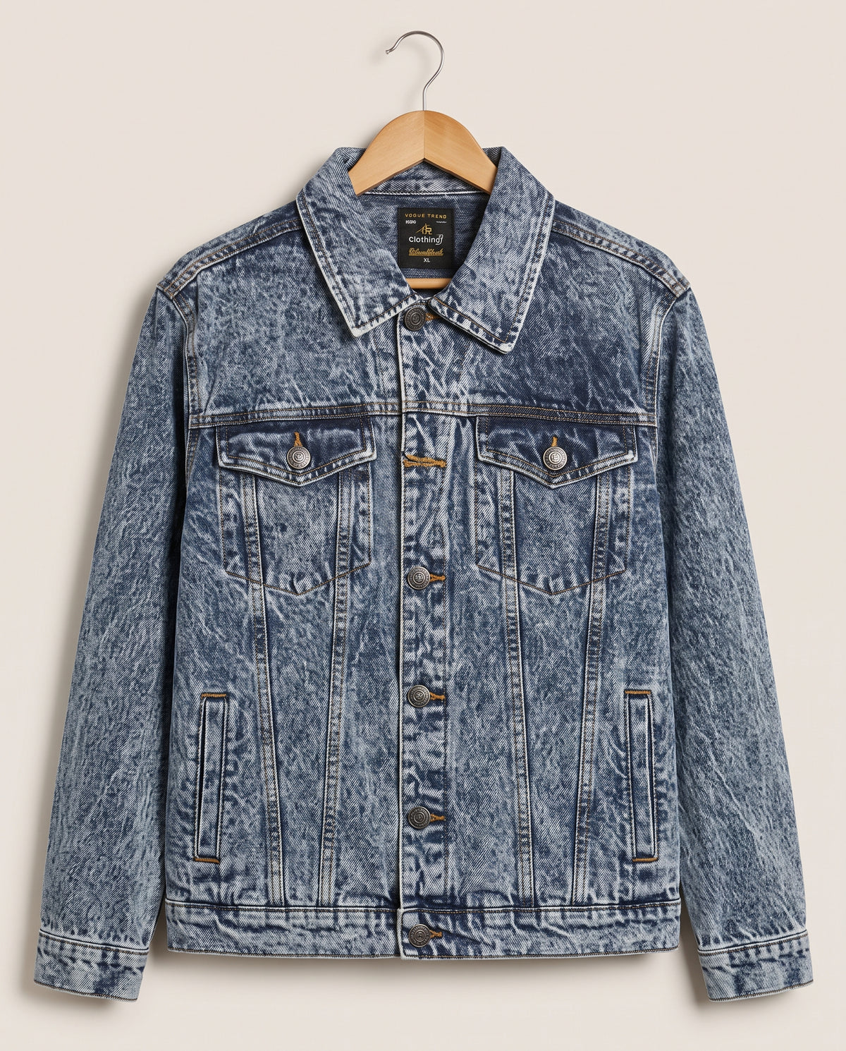 Men's Denim Jacket - Wash Blue JK-0445