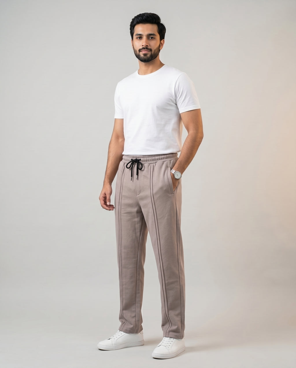 Men’s Terry Smart Baggy Trouser– LWR-0721 L-Coffee
