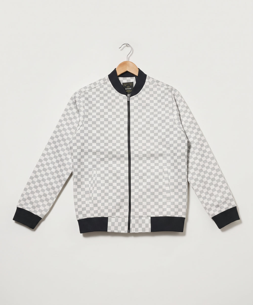 Men's Leather Jacket - White JK-0422