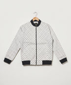 Men's Leather Jacket - White JK-0422