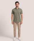 Men's Green Casual Half Sleeve Shirt – SHC-2070