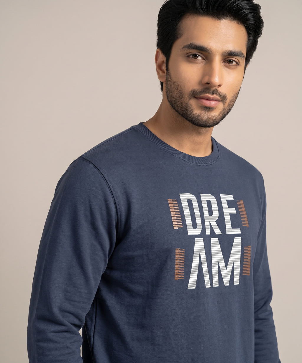 HR Clothing Men’s Navy Full-Sleeves T-Shirt – TSH-5613