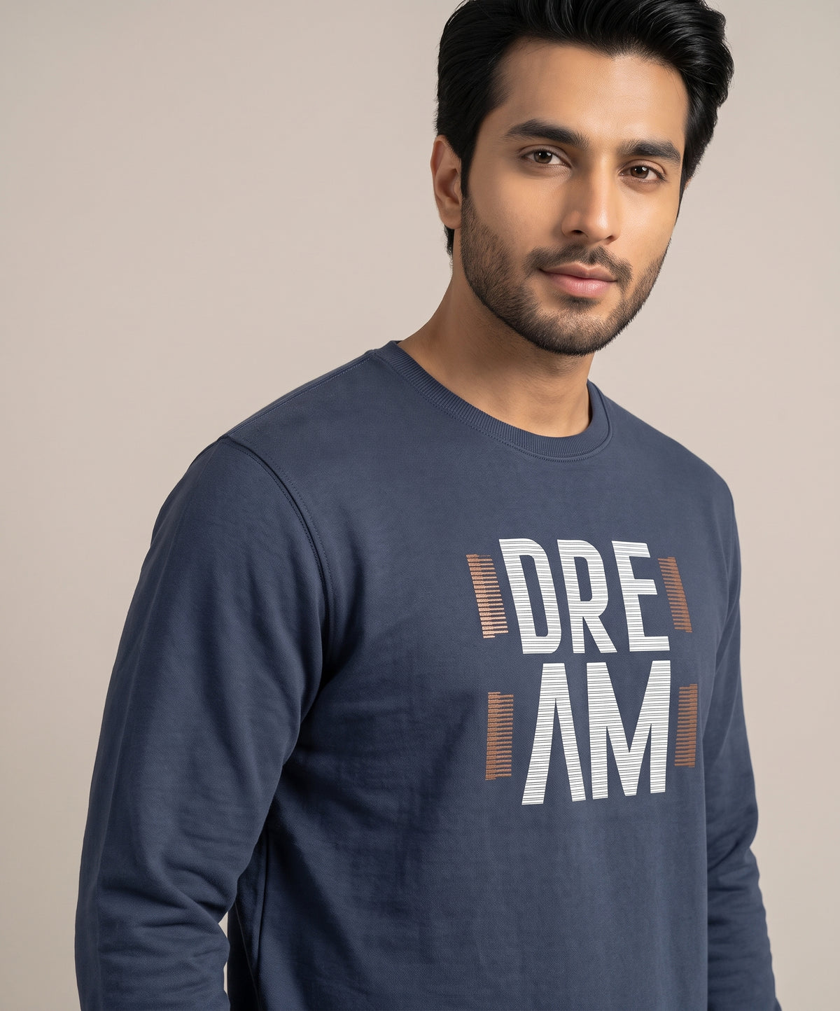 HR Clothing Men’s Navy Full-Sleeves T-Shirt – TSH-5613