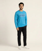 HR Clothing Men’s L-Blue Full-Sleeves T-Shirt – TSH-6735