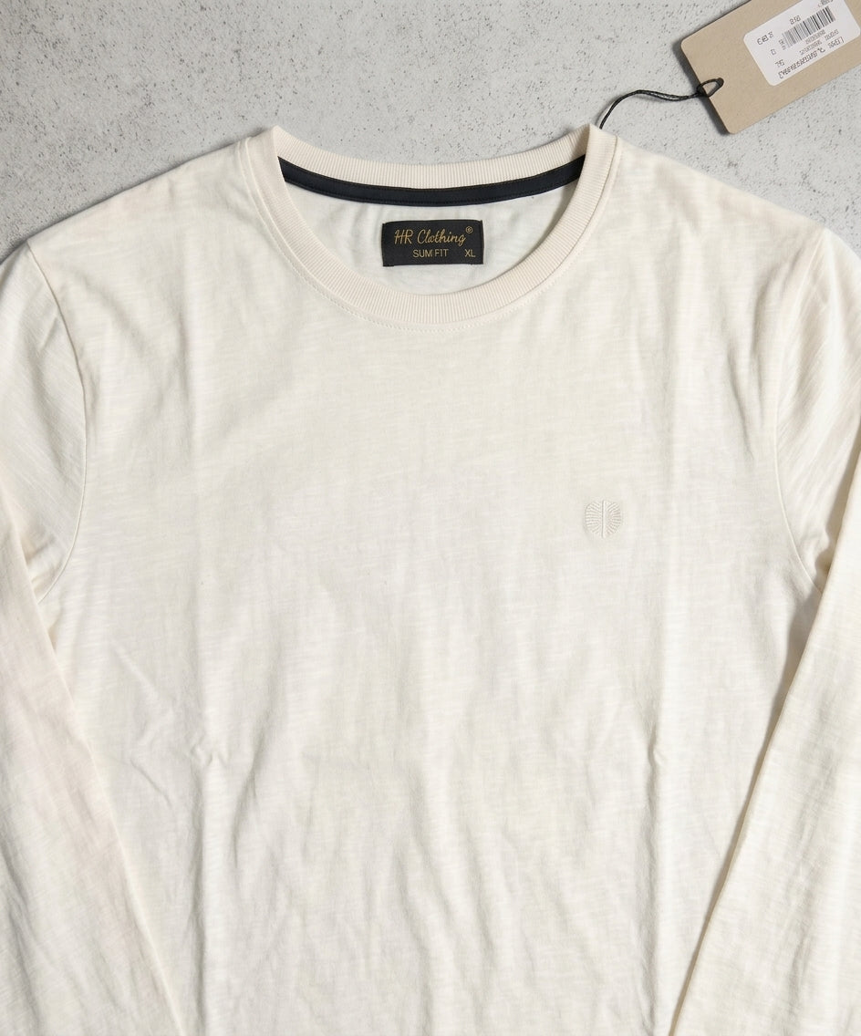HR Clothing Men’s Off-White Full-Sleeves T-Shirt – TSH-5603